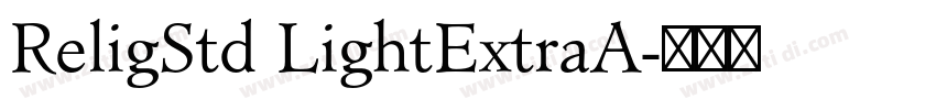ReligStd LightExtraA字体转换